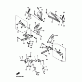 Схема вузла: Підніжки та Підставка Yamaha YZF-R1 R1