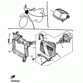 Схема вузла: Опціональна електрика Yamaha XT600 XT600