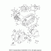 Схема узла: Крышки картера (1) Yamaha XVS650 V-Star Classic