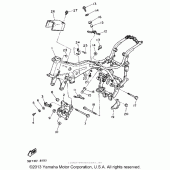 Схема узла: Рама Yamaha XV1100 Virago