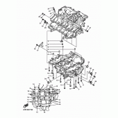 Схема вузла: Картер двигуна Yamaha YZF-R1 R1 RaceBase