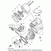 Схема узла: Воздушный фильтр Yamaha WR250 WR250Z