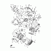 Схема вузла: Головка циліндра Yamaha XVS250 Drag Star