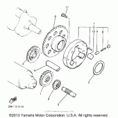 Схема узла: Привод стартера Yamaha XVZ1300 Venture Royale
