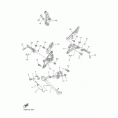 Схема узла: Подножки и Подставка Yamaha YZF-R1 R1 RaceBase