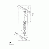 Схема вузла: Задня підвіска Yamaha YZ426F