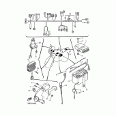 Схема вузла: Електроустаткування 1 Yamaha XTZ660 Tenere