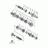 Схема вузла: Трансмісія Yamaha YZ250 YZ250X