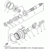 Схема узла: Промежуточная передача Yamaha XVS650 V-Star Custom