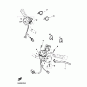 Схема узла: Пульт управления рулевой и Рычаг Yamaha BT1100 Bulldog