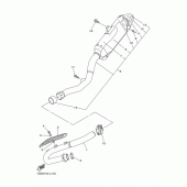 Схема вузла: Вихлопна система Yamaha YZ250 YZ250F
