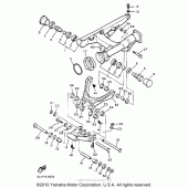 Схема узла: Swing arm Yamaha XVZ1300 Venture Royale