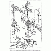 Схема узла: Карбюратор (Calinia) Yamaha XT350 XT350