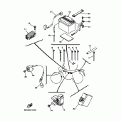 Схема узла: Электрооборудование 1 Yamaha TW125