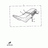 Схема вузла: Сидіння Yamaha TT600