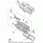 Схема вузла: Головка циліндра Yamaha YZF600R Thundercat