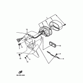 Схема вузла: Задній ліхтар (Стоп-сигнал) Yamaha XVS1100 Drag Star