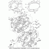 Схема вузла: Картер двигуна Yamaha XVS650 V-Star Custom