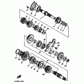 Схема вузла: Трансмісія Yamaha TDM850