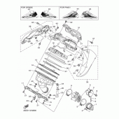 Схема узла: Впускная система Yamaha YZ450F YZ450F