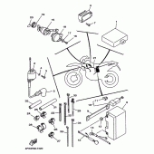 Схема вузла: Електроустаткування 1 Yamaha TT250R TT-R