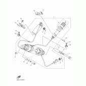 Схема узла: Задняя подвеска Yamaha VMX17 V-MAX