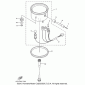 Схема узла: Панель приборов Yamaha XVS650 V-Star Custom