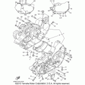 Схема узла: Картер двигателя Yamaha XV1600 Midnight Star