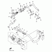 Схема вузла: Водяний насос Yamaha FZ400