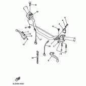 Схема узла: Пульт управления рулевой и Рычаг Yamaha XTZ750 Super Tenere