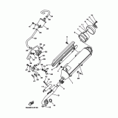 Схема узла: Выхлопная система Yamaha YP250 Majesty