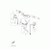 Схема узла: Пульт управления рулевой и Рычаг Yamaha YZF-R125