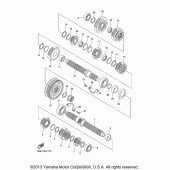 Схема вузла: Трансмісія Yamaha XVS1300 Stryker