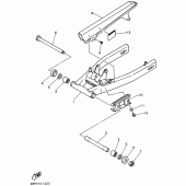 Схема узла: Задний рычаг и Подвеска Yamaha XJ400 Diversion (S-TYPE)