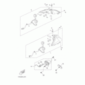 Схема вузла: Задній ліхтар (Стоп-сигнал) Yamaha YP250 X-MAX