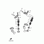 Схема вузла: Клапан Yamaha XV400 Virago