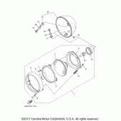Схема узла: Фара Yamaha XV1600 Midnight Star