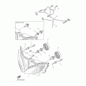 Схема вузла: Фара Yamaha FZ8 FZ8 FAZER (ABS)
