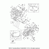 Схема узла: Картер двигателя Yamaha XV1700 Road Star Midnight Warrior
