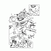 Схема вузла: Паливний бак Yamaha XVS1100 V-Star Silverado