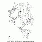 Схема вузла: Бічна кришка Yamaha XVS1300 Stryker