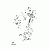 Схема вузла: Рульовий механізм Yamaha XT250 Serow