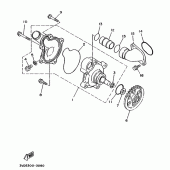 Схема вузла: Водяний насос Yamaha TDM850