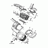 Схема вузла: Циліндр Yamaha XVS1100 Drag Star Classic