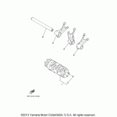 Схема узла: Копирный вал и Вилки Yamaha TT-R250 TT-R250
