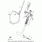Схема узла: Рулевой механизм Yamaha WR250 WR250Z