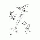 Схема узла: Рулевой механизм 2 Yamaha XT350 XT350