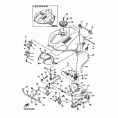 Схема вузла: Бак паливний 2 Yamaha YZF-R6/YZF600 R6