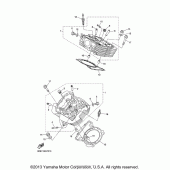 Схема вузла: Головка циліндра Yamaha XVS1300 Stryker