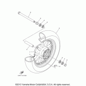 Схема узла: Переднее колесо Yamaha XV1700 Road Star S